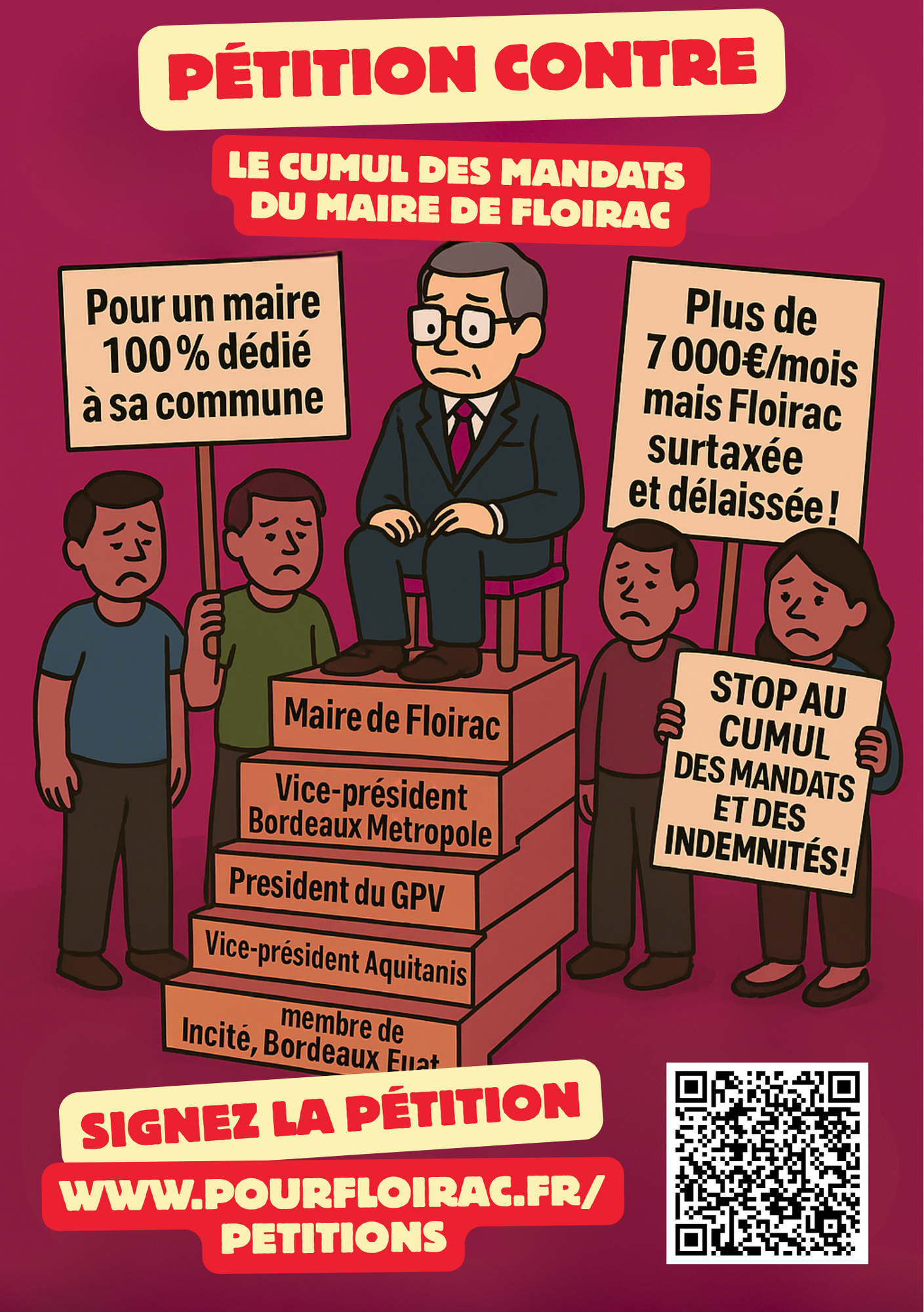 Stop au cumul des mandats par le maire de Floirac